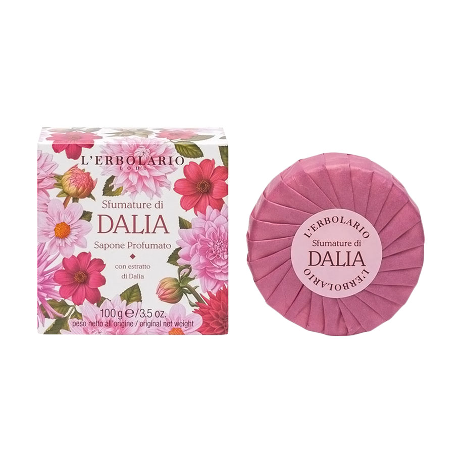 Ароматизоване мило L'Erbolario Shades of Dahlia Жоржина, 100 г